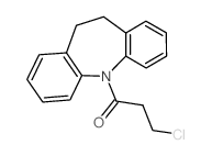 3-CHLORO-1-(10,11-DIHYDRO-DIBENZO[B,F]AZEPIN-5-YL)-PROPAN-1-ONE结构式