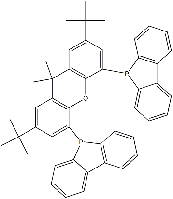 5,5'-(2,7-di-tert-butyl-9,9-dimethyl-9H-xanthene-4,5-diyl)bis(5H-benzo[b]phosphindole)结构式