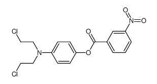 [4-[bis(2-chloroethyl)amino]phenyl] 3-nitrobenzoate Structure