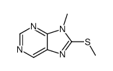 9-methyl-8-methylsulfanylpurine Structure