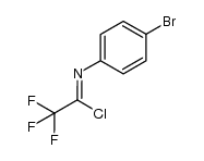 N-(4-bromophenyl)-2,2,2-trifluoroacetimidoyl chloride结构式