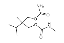 N,2-Dimethyl-2-isopropyl-1,3-dicarbamoyloxy-propan Structure