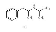 Benzeneethanamine, a-methyl-N-(1-methylethyl)-,hydrochloride (1:1) Structure