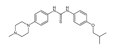 1-(4-isobutoxy-phenyl)-3-[4-(4-methyl-piperazin-1-yl)-phenyl]-thiourea结构式