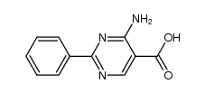 4-amino-2-phenylpyrimidine-5-carboxylic acid结构式