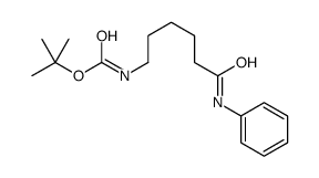 tert-butyl N-(6-anilino-6-oxohexyl)carbamate结构式