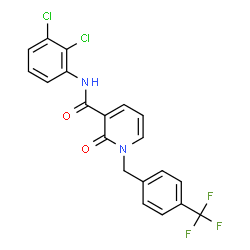 N-(2,3-Dichlorophenyl)-2-oxo-1-[4-(trifluoromethyl)benzyl]-1,2-dihydro-3-pyridinecarboxamide结构式