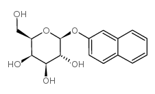 (2R,3R,4S,5R,6S)-2-(羟甲基)-6-(萘-2-基氧基)四氢-2H-吡喃-3,4,5-三醇结构式