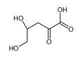 (4R)-4,5-Dihydroxy-2-oxopentanoic acid Structure