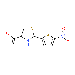 2-(5-NITRO-2-THIENYL)-1,3-THIAZOLANE-4-CARBOXYLIC ACID结构式