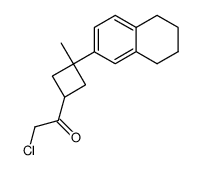 2-chloro-1-[3-methyl-3-(5,6,7,8-tetrahydro-2-naphthyl)cyclobutyl]ethanone Structure