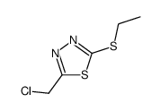 2-chloromethyl-5-ethylsulfanyl-[1,3,4]thiadiazole结构式