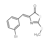 4-[(3-bromophenyl)methylidene]-2-methylsulfanyl-1,3-thiazol-5-one结构式