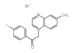 1-(4-fluorophenyl)-2-(6-methylquinoxalin-1-yl)ethanone结构式