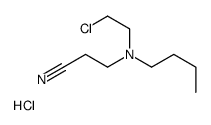 3-[butyl(2-chloroethyl)amino]propanenitrile,hydrochloride Structure