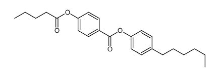 (4-hexylphenyl) 4-pentanoyloxybenzoate Structure