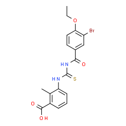 3-[[[(3-BROMO-4-ETHOXYBENZOYL)AMINO]THIOXOMETHYL]AMINO]-2-METHYL-BENZOIC ACID picture