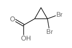 Cyclopropanecarboxylic acid, 2,2-dibromo- Structure