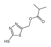 5-isobutyryloxymethyl-3H-[1,3,4]thiadiazole-2-thione Structure