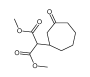 dimethyl 2-[(1S)-3-oxocycloheptyl]propanedioate Structure