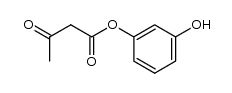 acetoacetic acid-(3-hydroxy-phenyl ester) Structure