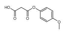 malonic acid mono-(4-methoxy-phenyl) ester Structure