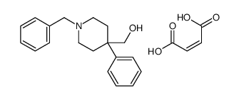 (1-benzyl-4-phenylpiperidin-4-yl)methanol,(Z)-but-2-enedioic acid结构式