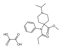 methyl 1-(1-methylethyl)-4-[N-(1-oxopropyl)-N-phenylamino]-4-piperidinecarboxylate ethanedioate Structure