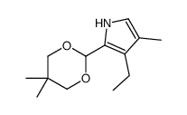 2-(5,5-dimethyl-1,3-dioxan-2-yl)-3-ethyl-4-methyl-1H-pyrrole结构式