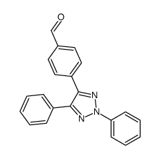 4-(2,5-diphenyltriazol-4-yl)benzaldehyde Structure