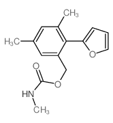 Benzenemethanol, 2-(2-furanyl)-3,5-dimethyl-, methylcarbamate (9CI)结构式