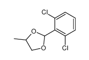 2-(2,6-dichlorophenyl)-4-methyl-1,3-dioxolane结构式