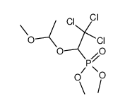 O,O-dimethyl-[1-(1-methoxy)-ethoxy-2,2,2-trichloroethyl]-phosphonate Structure