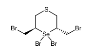 1,1-Dibromo-2,6-bis(bromomethyl)-1,4-selenothian Structure