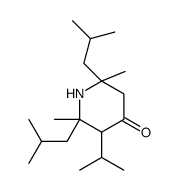 2,6-dimethyl-2,6-bis(2-methylpropyl)-3-propan-2-ylpiperidin-4-one结构式