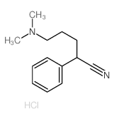 5-dimethylamino-2-phenyl-pentanenitrile结构式