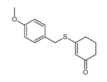 3-[(4-methoxyphenyl)methylsulfanyl]cyclohex-2-en-1-one结构式