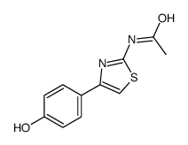 N-[4-(4-hydroxyphenyl)-1,3-thiazol-2-yl]acetamide structure