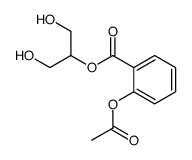 1,3-dihydroxypropan-2-yl 2-acetyloxybenzoate结构式