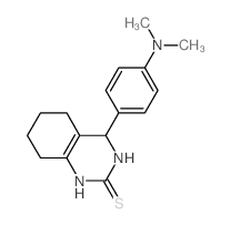 4-(4-dimethylaminophenyl)-3,4,5,6,7,8-hexahydro-1H-quinazoline-2-thione结构式