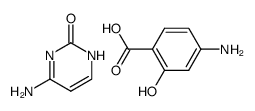 cytosinium 4-aminosalicylate Structure