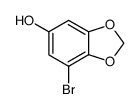 5-bromo-3,4-(methylenedioxy)phenol structure