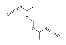 1-isocyanato-1-(1-isocyanatoethoxymethoxy)ethane Structure