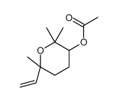 tetrahydro-2,2,6-trimethyl-6-vinyl-2H-pyran-3-yl acetate Structure