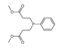 bis(2-(carbomethoxy)ethyl)phenylphosphine结构式