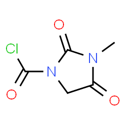 1-Imidazolidinecarbonyl chloride, 3-methyl-2,4-dioxo- (9CI) structure