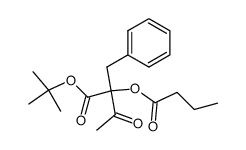 tert-butyl 2-benzyl-2-butyryloxy-3-oxobutanoate Structure