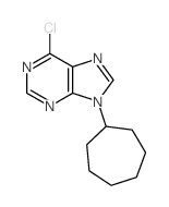 9H-Purine,6-chloro-9-cycloheptyl-结构式