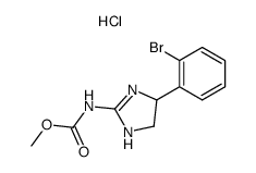 [4-(2-Bromo-phenyl)-4,5-dihydro-1H-imidazol-2-yl]-carbamic acid methyl ester; hydrochloride结构式