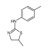 5-methyl-2-(4-methylphenylamino)-2-thiazoline结构式